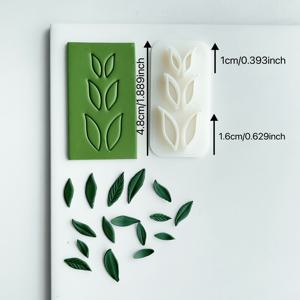 TEMU 1세트 미니 꽃잎 폴리머 클레이 몰드, 4종 모양 DIY 크리에이티브 장식 귀걸이 제작용, 고정밀 폴리머 클레이 커터, 액세서리 만들기, 클레이 아트 귀걸이 커팅 몰드