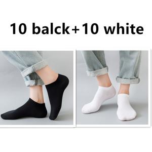 TEMU 10/20켤레 로우컷 블랙 그레이 남성용 양말 통기성 좋은 스포츠 양말 남녀 공용 유럽 사이즈 37-44 (박스 없음)