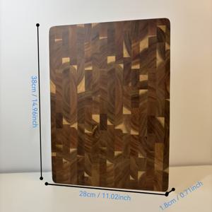 TEMU 나무 도마 1개 - 스타일리시한 긴 손잡이 주방용 도마, 고기, 치즈, 빵, 야채, 과일용 - 샤르퀴트리 및 치즈 서빙 보드, 고급 슬라이싱 및 디스플레이에 완벽, 휴대용 캠핑 도마, 모던 홈과 러스틱 주방에 필수, 어버이날 선물, 웨딩 시즌 주방용품