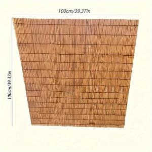 TEMU 빈티지 아메리칸 컨트리 스트로우 울타리 - 브라운 장식 정원 사생활 보호 스크린, 뒤뜰, 파티오, 발코니 및 결혼식에 적합, 야외 장식 | 소박한 울타리 디자인 | 천연 재료