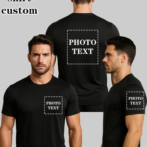 TEMU 맞춤형 남성용 티셔츠 - 통기성 좋은 반팔, 피트니스, 가벼운 러닝 트레이닝 상의 - 사진/텍스트/애완동물 이름/슬로건 추가 가능 - 남성을 위한 완벽한 선물, 맞춤 티셔츠, 스포츠웨어, 캐주얼 활동 의상