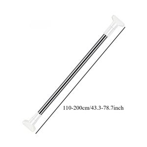 TEMU 다기능 텔레스코픽 로드, 샤워 커튼, 문, 옷장에 적합 - 쉬운 설치 금속 프레임, 내구성 있는 RV 및 욕실 액세서리, 선반, , 수납에 적합, 샤워 커튼 로드, 다기능 정리대, 세련된 디자인, 튼튼한 구조, 홈 오거나이저, 옷장 정리함,공간 절약 솔루션,세련된 디자인,쉬운 설치,녹 방지 소재,조절 가능한 막대,아파트 생활