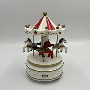 TEMU 카러솔 모양의 뮤직 박스, 커플을 위한 특별한 생일 선물, 축제 분위기의 크리스마스를 연출하는 장식품, 유럽 스타일의 뾰족한 스프링 기계 장치 특징