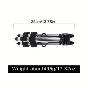 TEMU 1개 WEIHE 망원 낚싯대 홀더 짧은 섹션 삼각 스탠드 두꺼운 알루미늄 합금 접이식 낚싯대 플랫폼