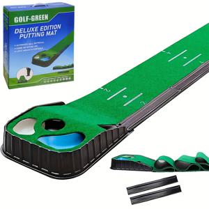 TEMU 휴대용 골프 푸시 카트 연습 트레이너 - 리얼리스틱 샌드 트랩/벙커, 미끄럼 방지 베이스 & 라인 포함 - 실외 드라이빙 레인지 훈련 보조 도구, 모든 실력 수준에 적합