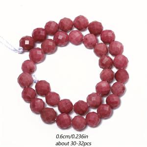 TEMU SONG XI 천연 로도나이트 스톤 비즈 6mm 8mm 10mm - 자연색부터 자홍색까지 커팅된 보석 스페이서 비즈, DIY 주얼리 만들기, 목걸이 팔찌 공예용, 여성 및 남성을 위한 탄생석 선물 (로도나이트는 광물입니다)