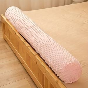 TEMU 방의 침대에 장식되는 원통형 바디 쿠션, 편안한 수면 지지력을 제공하며, 휴일 선물로 완벽합니다.