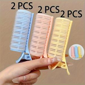 TEMU 6개입 전문가용 무열 컬링 세트 - 자가 접착 클립이 있는 무열 스타일링 도구, 모든 헤어 타입에 적합, 볼륨 있는 스타일 연출을 위해 디자인됨, 혼합 색상 세트로 제공, 열 손상 방지, 사용하기 쉬움