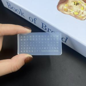 TEMU 1개 미니 고휘도 레진 & 실리콘 몰드, 대문자/소문자 A-Z, 숫자 0-9, 네일 아트, 키체인, 참 제작용 - 재사용 가능한 알파벳 & 숫자 스탬프 공예용
