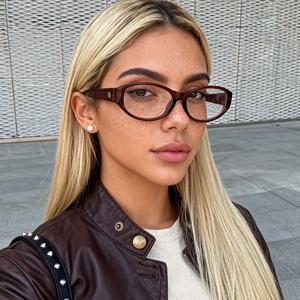 TEMU 남녀 모두에게 적합한 다재다능하고 스타일리시한 안경 1개, 우아한 레트로 트렌드, 스트리트 사진, , 장식에 적합, 파티 및 모임에 완벽, 생일, 할로윈, 크리스마스 선물로 여자/남자를 위한 아름다운 선물