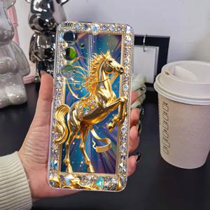 TEMU 휴대폰 케이스 - 골든 호스 휴대폰 케이스 골든 호스 패턴 휴대폰 케이스, 삼성 갤럭시 휴대폰 케이스, A5 A3 A02 A34 A13 A14 A32 A24 A12 A50 A54 A70 A73 A34 A55S NOTE 10F12 M10S S22 S23 S24 S25 S26 U P에 적합, 크리스마스 및 할로윈 선물 G