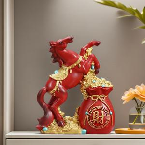 TEMU 수집용 피규어, 중국 띠별 말 피규어 새해 장식 오피스 홈 휴일 장식 선물 박스 포장, 휴일 선물에 매우 적합