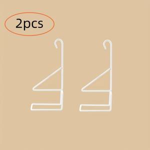 TEMU 내구성 강한 철제 펜스 후크 2개 - 녹 방지 야외 식물 걸이, 화분, 새 먹이통, 조명기구, 수영장 장비에 적합. 정원 장식에 이상적인 스타일리시한 디자인과 오래 지속되는 내구성, 홈 가드닝 필수품