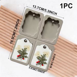 TEMU 1개/3개 4/6구 DIY 핸드메이드 캔들 몰드, 아로마테라피 왁스 실리콘 몰드, 걸이 장식 수지 공예 몰드, 아로마테라피 향기 디스크 몰드, 실리콘 왁스 몰드, 수지 키체인 몰드, 직사각형, , 타원형 주얼리 제작용 걸이 구멍 주조 몰드, DIY 공예, 펜던트 장식, 그레이