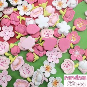 TEMU 50개 혼합 레진 꽃 장식 비즈, 웨딩 장식 및 주얼리 제작용, 헤어 장식, 펜던트, 주얼리, 네일 아트 및 기타 장식에 적합 (다양한 색상), 주얼리 공예 | 발랄한 미학 | 플랫백 꽃