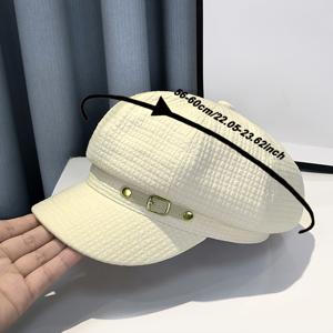 TEMU 영국 스타일 베레모 4가지 컬러 옵션, 가볍고 여성용 뉴스보이 캡 봄 여름용, 한국 스타일 패셔너블 다용도 페인터 모자, 일본 빈티지 뉴스보이 캡 덕빌과 팔각형 디자인, 부드럽고 통기성 좋은 빈티지 뉴스보이 캡, 한국 스타일 뉴스보이 캡으로 얼굴 라인 슬림, 마일라드 스타일 여성용 뉴스보이 캡