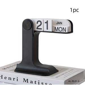 TEMU 1개, 회전형 책상 달력, 사무실용, INS 디자인의 재사용 가능한 데스크탑 장식품