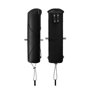 TEMU 야외 트레킹 폴을 위한 특수 보관 가방입니다. 접이식 트레킹 폴을 보관하도록 설계되었으며, 방수 기능이 있어 야외 캠핑 및 하이킹에 필수적입니다. 배낭에 부착하는 사이드 부착 장치가 특징입니다.