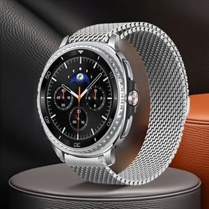 TEMU 삼성 8 호환 밀라네즈 루프 - 조절 가능한 자석 손목밴드, 여성 및 남성용, 8 클래식 40mm/44mm/46mm 스마트워치 액세서리