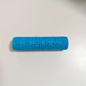 TEMU 이집트 상형문자 텍스처 롤러 - 고대 이집트 상형문자가 새겨진 헤비듀티 플라스틱 클레이 성형 도구, 폴리머 클레이, 레진, 왁스 및 도자기용 - 보석 제작 및 진흙 성형에 호환되는 수동 공예 프레스 (전기 불필요)