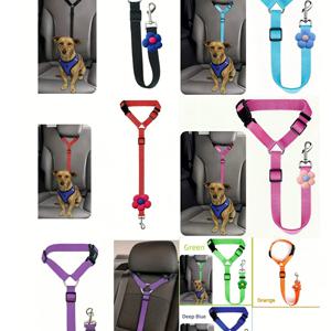 TEMU 자동차 애완견 시트 리쉬, 펫 카 인테리어 리쉬, 강아지 시트 벨트 스트랩, 강아지 시트 버클, 강아지 카시트 액세서리, 크리스마스 선물 강아지 카시트 커버, 강아지 카시트 커버, 펫 카시트. 랜덤 발송