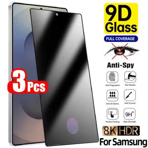 TEMU 3개입 풀커버 프라이버시 강화유리 화면 보호필름, 지문 인식 지원, 삼성 갤럭시 S26 울트라/25 울트라 [6.9인치]/S21/S22/S23+/S24 울트라/S25/S26용, 9H 경도, 스크래치 방지, 간편한 설치, 풀커버, 휴대폰 케이스와 호환, 충격 방지 및 지문 방지 보호, 필수 휴대폰 액세서리, 蜜蜂防止 화면 보호필름