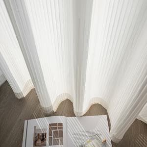 TEMU 단색 시스루 창문 커튼 1개, 거실, 침실, 주방, 욕실, 사무실 가정 장식 및 방에 적합한 투명 커튼