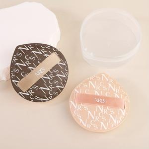 TEMU XL 파우더 퍼프 세트, 2개 에어 쿠션 파우더 퍼프 & 1개 보관함, 습식 및 건식 겸용 물방울 모양 메이크업 스펀지, 습해질 때 확장 및 부드러워짐, 파운데이션 발림에 적합, 모든 피부 타입에 적합