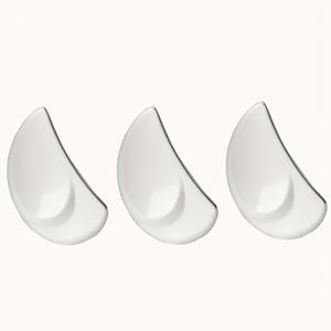 TEMU 3개 세트 순수 컬러 반달형 네일 파일 네일 연마기구 매니큐어 연마 폴리싱 귀여운 매니큐어 파일 폴리싱 스트립 네일 파일