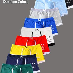 TEMU 5개 랜덤 스타일 남성 속옷 세트. 편안하고 패셔너블한 드로즈형 팬티로 가정 및 스포츠에 적합하며 통기성이 좋고 편안함을 제공합니다. 부드러운 남성용 브리프, 스타일리시하고 편안한 남성용 드로즈 팬티