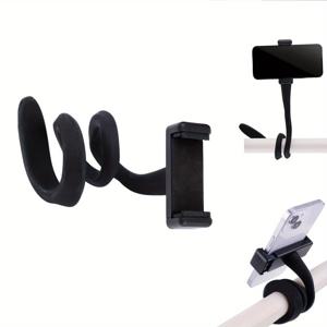 TEMU 유연한 설치 아기 유모차 휴대폰 거치대, 거즈넥 휴대용 셀카봉, 조절 가능한 팔걸이 휴대폰 클램프, 트레드밀, 자전거, 책상, 자동차 및 쇼핑 카트에 적합|휴대용유모차