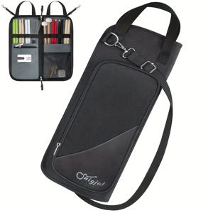 TEMU 드럼 스틱 가방 (크로스바디 숄더 스트랩 포함), 대용량 미끄럼 방지 포켓 드럼 스틱 가방, 드러머 선물, 밴드 초보자용, 솔리드 드럼 스틱 케이스 (메탈 후크 포함)