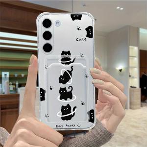 TEMU 휴대폰 케이스 - 세련되고 실용적인 스타일을 선보이는 이 휴대폰 케이스는 내구성이 뛰어나고 내마모성이 좋습니다. 사진을 보관할 수 있고 커플을 위한 매칭 스타일로 제공됩니다. 삼성 갤럭시 A 시리즈와 호환됩니다.