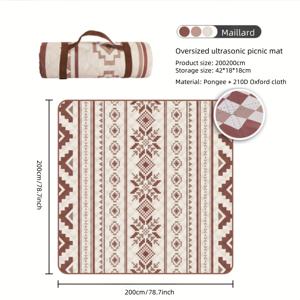 TEMU 초대형 접이식 피크닉 매트, 외출, 캠핑 및 모임에 적합