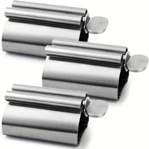 TEMU 2/3개입 고강도 금속 치약 튜브 짜개, 인체공학적 그립 & 안전 홀더 - 녹 방지, 간편한 세척, 위생적인 디자인 (욕실, 주방, 여행용) - 어르신 및 성인을 위한 이상적인 선물 (내구성 있는 플라스틱처럼 보이는 질감)