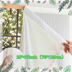 TEMU 1개 무드릴 자가접착식 짧은 커튼 - 가벼운 빛 투과 반투명 창문 패널, 후크 & 루프 탭 포함, 세미트랜스퍼런트 모던 팜하우스/ 스타일 거실·침실·발코니용 탈부착 가능 선라이팅 디퓨저 및 장식용