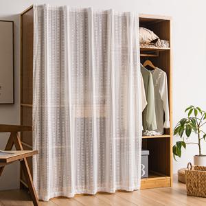 TEMU 1개 하트 패턴 커튼 - 자가 접착 매직 테이프 걸이형, 필터링 반투명 창문 패널, 섬세한 디자인으로 프라이버시 보장, 쉬운 설치, 발코니, 문용