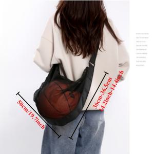 TEMU 1개 스포츠 장비 보관 가방 - 튼튼한 옥스포드 천 재질, 세탁기 사용 가능, 농구, 축구, 배구에 적합 - 회색/파랑/검정 색상, 스포츠 장비 보관 가방 | 스타일리시한 보관 가방 | 안전한 지퍼 잠금