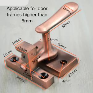 TEMU 1개 스테인리스 스틸 소형 래치 및 나사, 도난 방지 문에 적합, 래치 잠금 도난 방지 잠금 장치 문 버클 문 볼트 문 잠금 장치 문 핀 문 래치 나무 문, 욕실, 안뜰, DIY 가구, 편리하고 유연함