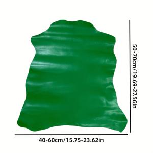 TEMU 풀그레인 그린 염소가죽 1장, 선명한 질감, DIY 공예, 가방, 의류, , 휴일 선물 제작용 | 양가죽 | 가죽 소재