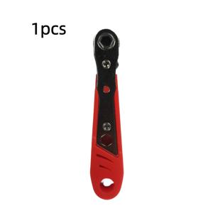 TEMU 협소 공간용 래칫 핸들이 있는 원형rati치 드라이버 세트, 앞뒤 사용 가능, 팔꿈치 렌치, 직각 굽힘, 십자 드라이버, 미끄럼 방지 핸들, 일자 및 십字, 금속 표면, 플라스틱 소재, 수동 작동, 조립 불필요