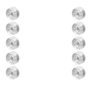 TEMU 10개 투명 기타 페달 풋스위치 토퍼 | 페달 버튼용 투명 플라스틱 보호 캡, 내구성 있는 스크래치 방지 커버, 모든 페달에 적합, 전자 제품 미포함