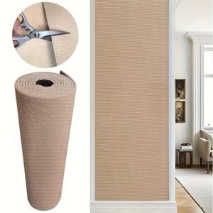 TEMU 1롤 고양이 스크래칭 패드, 폴리에스터 소재 자가 접착 고양이 스크래칭 매트, 고양이 소파 보호 매트, 벽, 문, 소파, 캣 트리용 테이프 - 쉽게 붙이고 떼는 설치 (12인치x6.56피트), 고양이와 토끼를 위한 완벽한 선물, 크리스마스