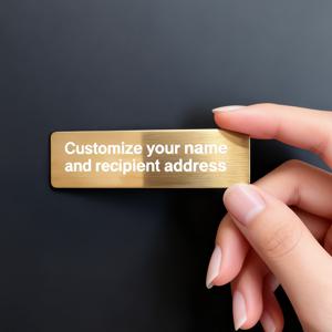 TEMU 주소 이름 직접 정의가 가능한 맞춤형 스테인리스 스틸 우편함 스티커 주소판, 내구성 있고 우아한 소재로 제작됨. 강력한 접착력으로 모든 표면에 쉽게 부착. 세 가지 스타일리시한 색상 제공—사무실 라벨이나 일상생활에 독특한 느낌을 더하기에 완벽한 선택!