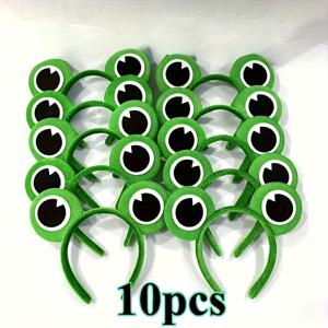 TEMU 10개 개구리 테마 머리띠 | 코스튬, 액세서리, 역할 놀이에 완벽 - 축제, 생일, 선물로 이상적