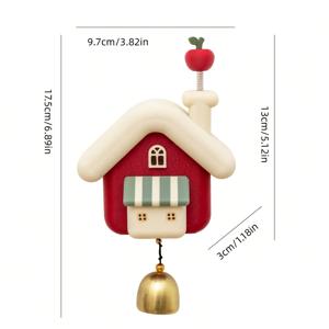 TEMU 1개 창의적인 귀여운 나무 집 냉장고 자석, 벨이 달린 만화 자석 스티커, 벽 및 문 장식, 사무실 화이트보드, 식기세척기 장식, 페그보드 자석 문 장식품, 주방 용품, 홈 데코, 재미있는 선물에 적합