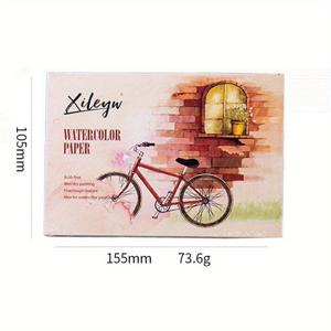 TEMU Xileyw A5/A6 수채화 스케치북용지, 드로잉 페인팅 색연필책, 학교 미술 문구 용품, 12매 230gsm