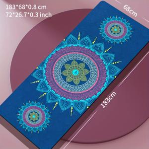 TEMU 프린팅 TPE 요가 매트, 1개, 68cm X 183cm X 8mm