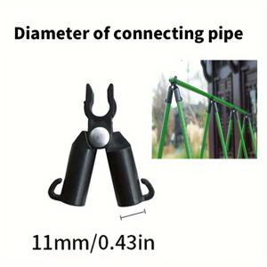 TEMU 식물 지지대 선쉐이드 기둥 액세서리 A형 커넥터 정원용 스틸 덩굴식물 파이프 지지대 세트 5개입