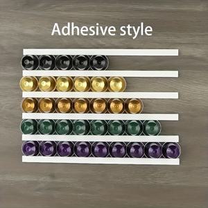 TEMU 6개 커피 캡슐 보관 랙, 대용량 벽걸이형 캡슐 홀더 (가정용), 창의적으로 디자인된 범용 캡슐 디스플레이 랙 (가정, 사무실, 식당, 쇼핑몰에 적합)